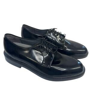 Capps airlight foot wear, mens dress shoe size 9 1/2 Black high gloss military